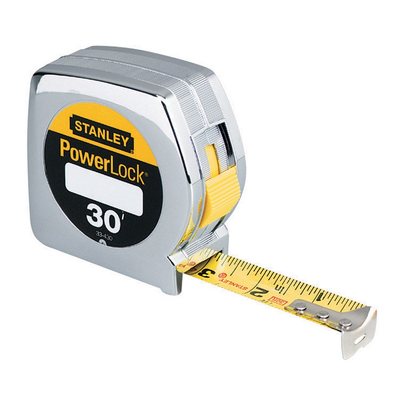 Stanley PowerLock Tape Rule 1 in. W x 30 ft. L