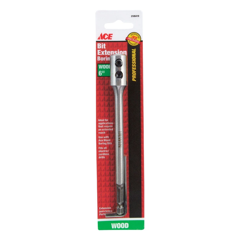 Ace 1/4 in. Dia. x 6 in. L Wood Boring Bit Extension