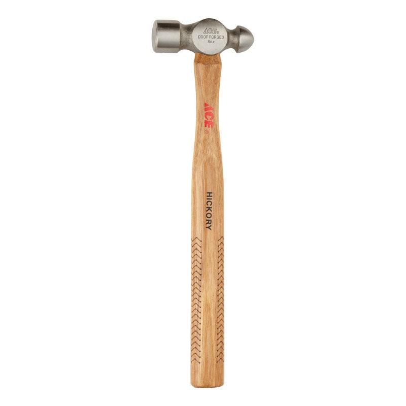 Ace 8 oz. Wood Ball Pein Hammer