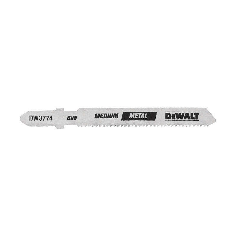 DeWalt Medium Cobalt Steel T-Shank 3 in. L Jig Saw Blade 18 TPI 5 pk