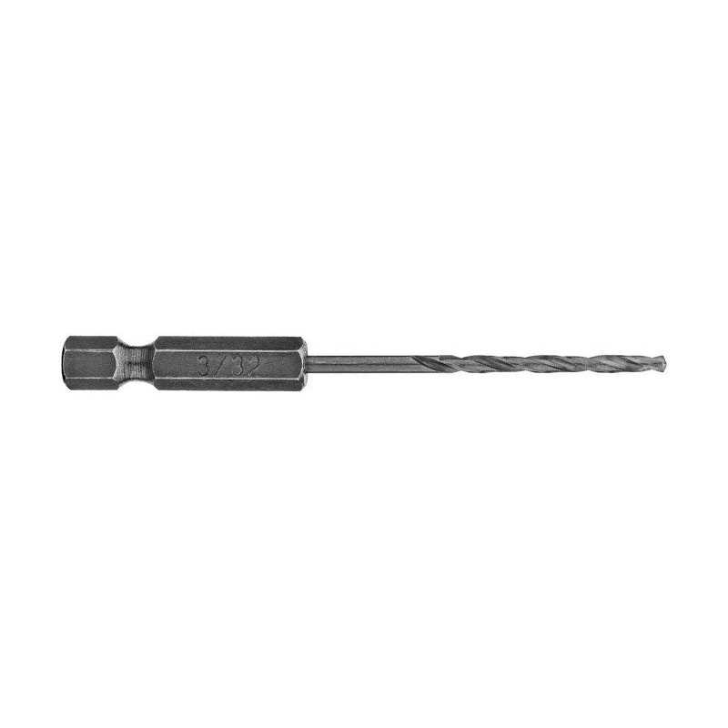 DeWalt Rapid Load Carbide Tipped Hex 3/32 in. Dia. Drill Bit 1 pc.