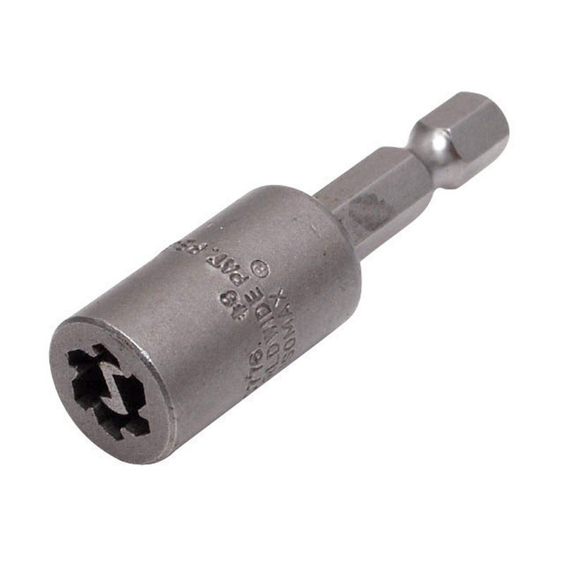 Eazypower Isomax #6 Screw Remover Screwdriver Bit Adapter 1/4 in. Dia. x 2 in. L 1 pc.