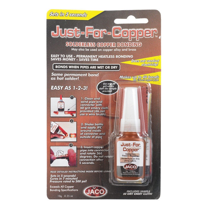 Just For Copper 10 gm Copper For Permanent Cold Weld For Installing And Repairing Rigid Copper Pip