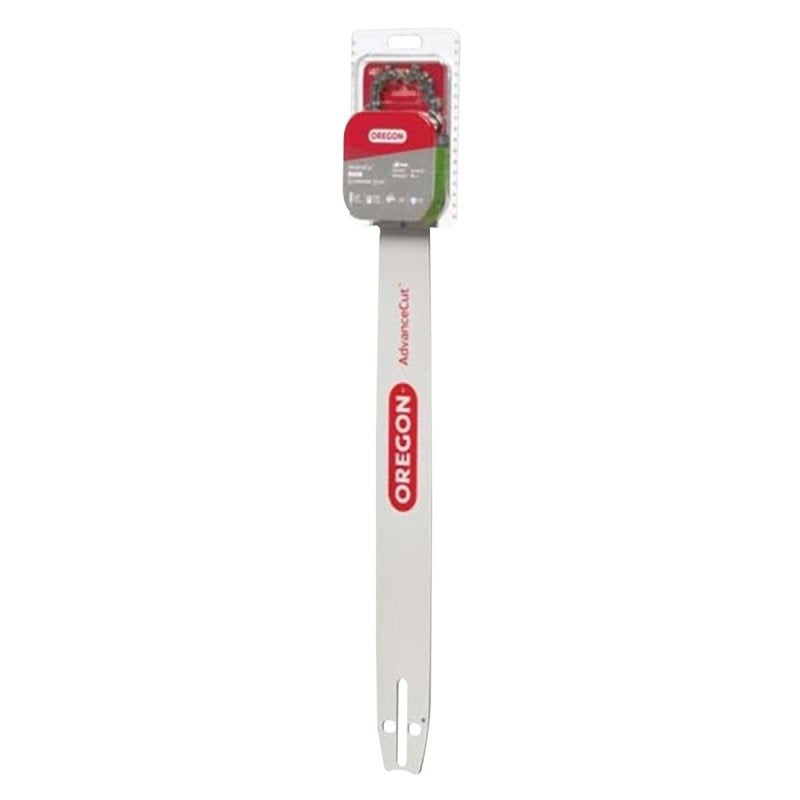 Oregon AdvanceCut 27852 Series Bar and Chain Combo, Small Bar Nose Radius, 70-Drive Link, 72V Chain, 3/8 in TPI/Pitch