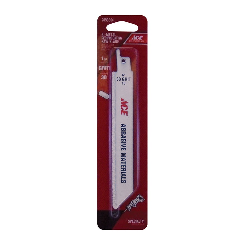Ace 6 in. L 6 TPI Bi-Metal Reciprocating Saw Blade 1 pk