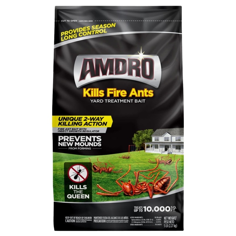 Amdro 100537440 Fire Ant Bait Solid, Solid, Characteristic, 5 lb Bag, Pack of 3