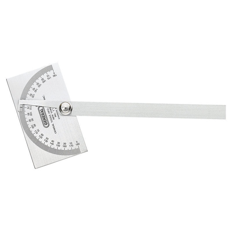 General Tools Protractor 6 in. W x 11-3/4 in. L Stainless Steel