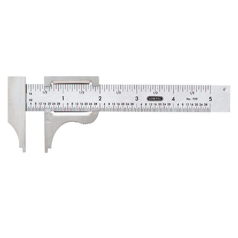 General Tools Slide Caliper 2-3/4 in. W x 4 in. L Stainless Steel