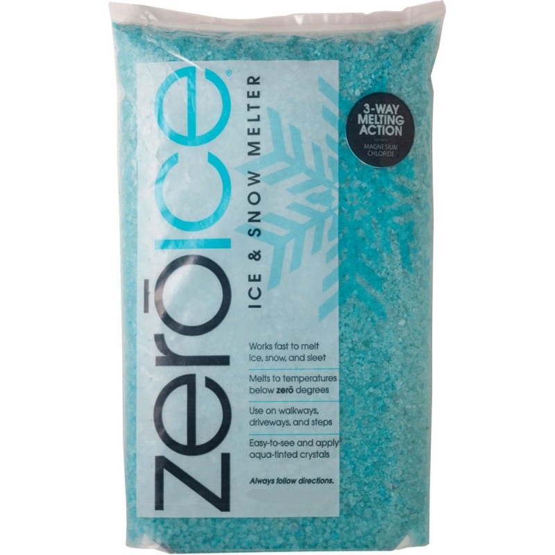 HJ Zero Ice 9529 Ice Melter, Granular, Aqua/White, 10 lb Bag, Pack of 4