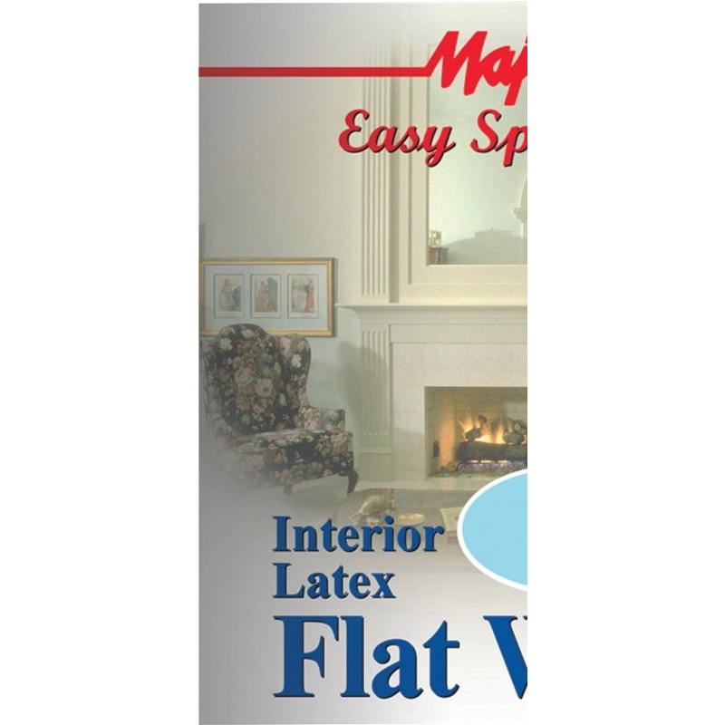 Majic Paints 8-1071-1 Interior Paint, Flat Sheen, Lagoon Blue, 1 gal, Pail, 300 sq-ft Coverage Area
