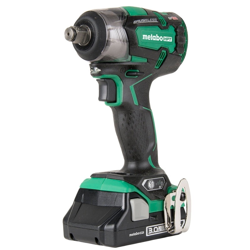 Metabo HPT WR18DBDL2M Impact Wrench Kit, Tool Only, 18 V, 3 Ah, 1/2 in Drive, Square Drive, 3600 bpm IPM