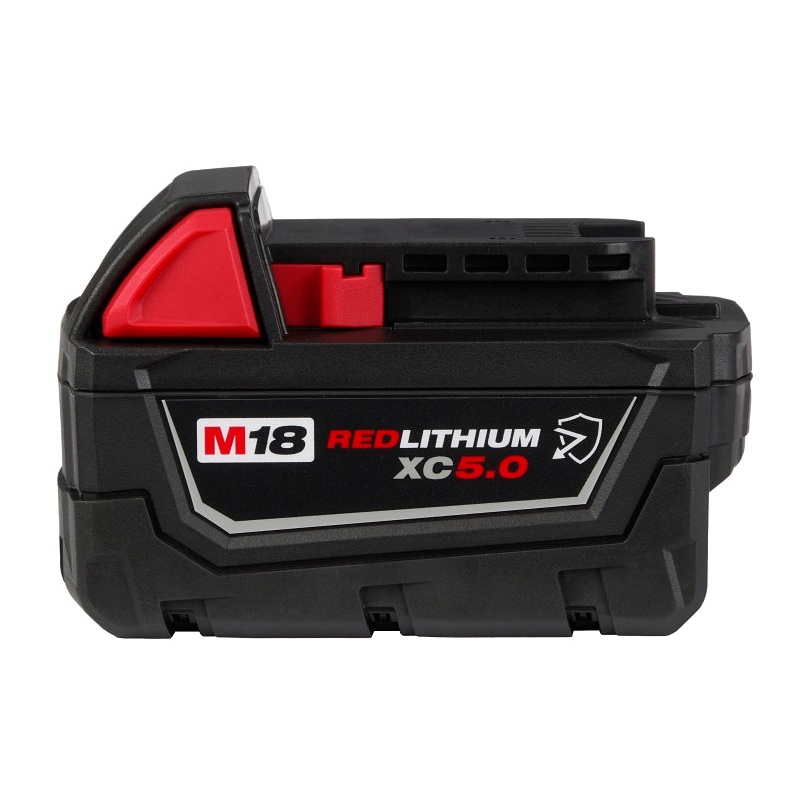Milwaukee M18, REDLITHIUM 48-11-1850R Resistant Battery, 18 V Battery, 5 Ah, 60 min Charging