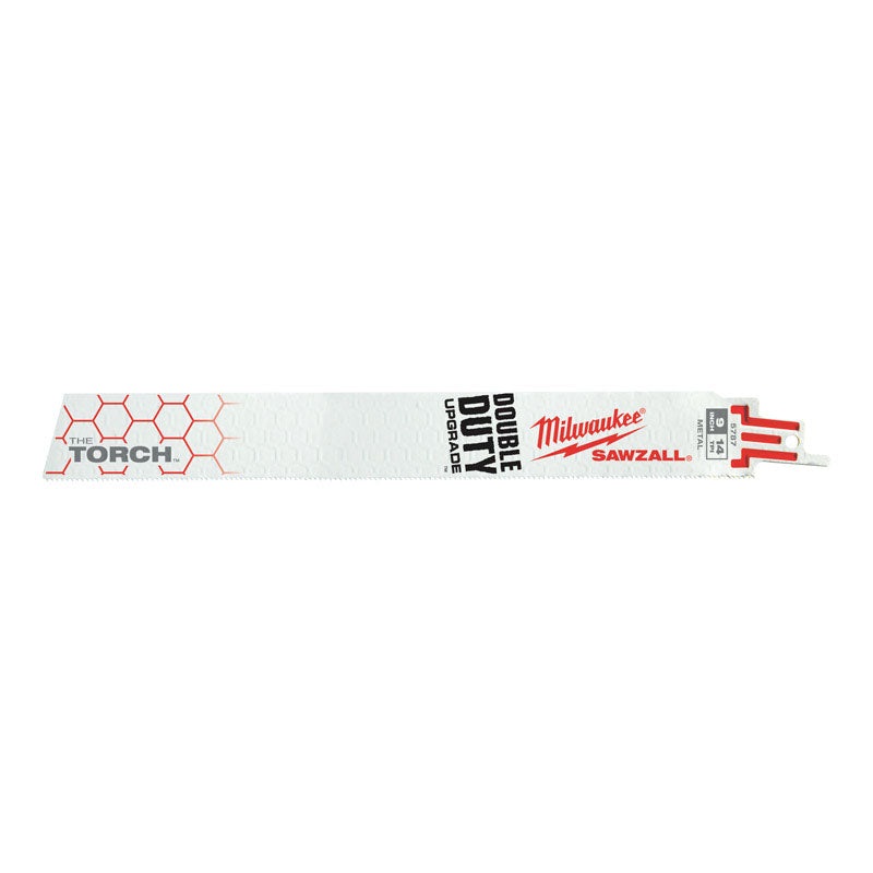 Milwaukee The Torch 9 in. L 14 TPI Bi-Metal Sawzall Blade 5 pk