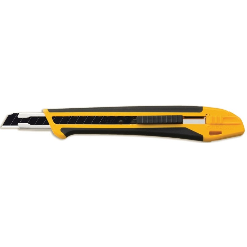 OLFA 1075449 Utility Knife, 9 mm W Blade, Stainless Steel Blade, Cushion-Grip Handle