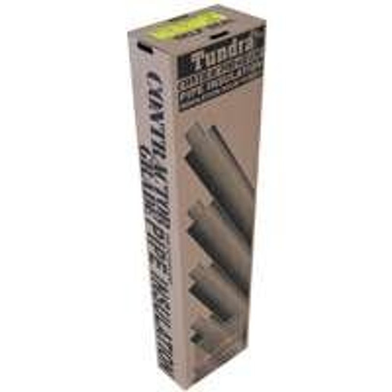Tundra 53181T Pipe Insulation, 3-1/8 in ID x 4-1/8 in OD Dia, 6 ft L, Steel, Charcoal, 3 in Copper, 3-1/8 in Tubing Pipe, Pack of 8