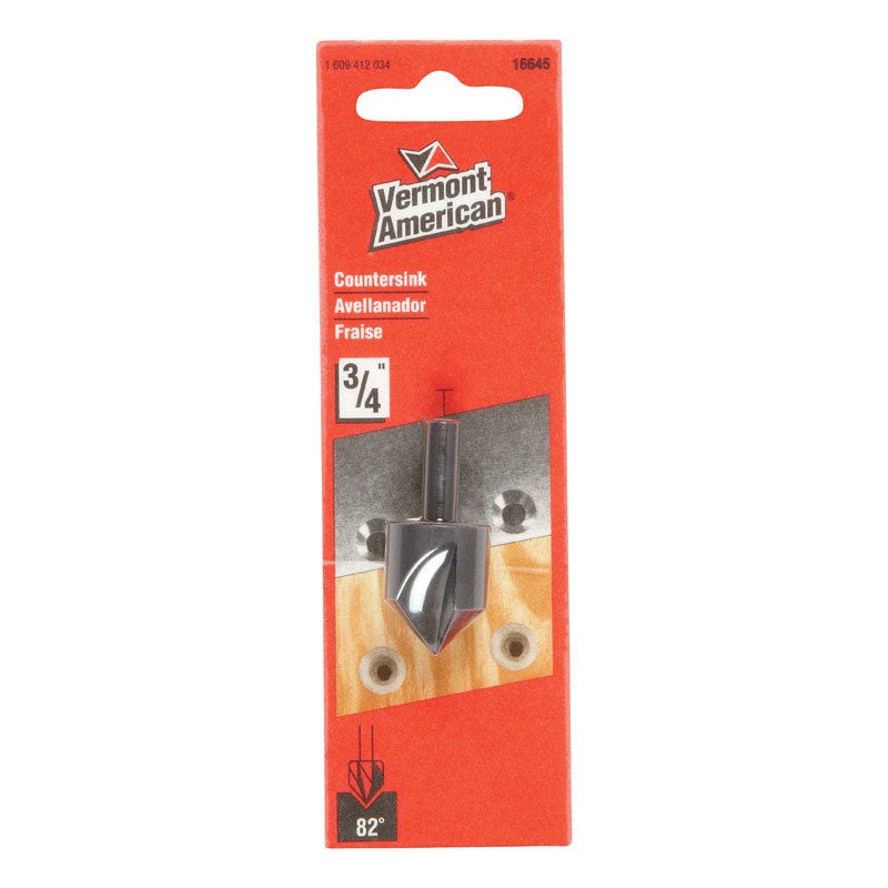 Vermont American 0.8 in. Dia. Steel Countersink