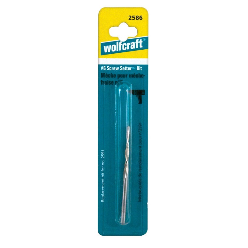 Wolfcraft Screw Setter Steel Hex #6 Dia. Drill Bit 1 pc.