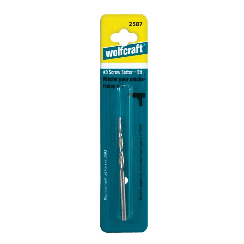 Wolfcraft Screw Setter Steel Hex #8 Dia. Drill Bit Set 1 pc.