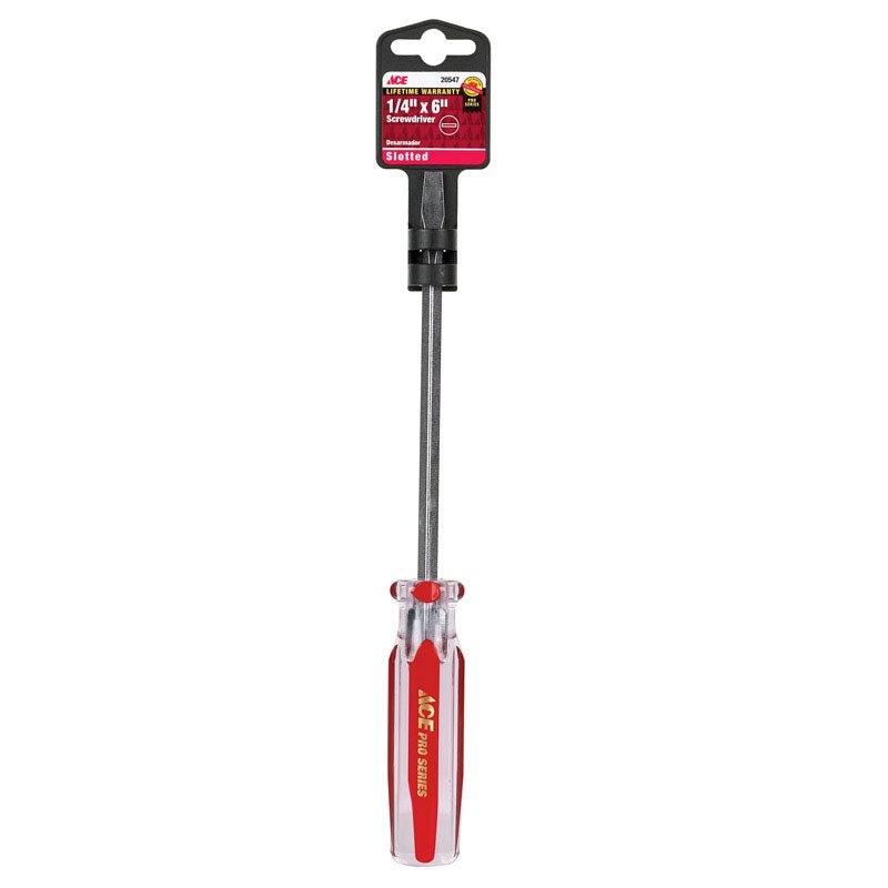 Ace 1/4 in. Slotted Screwdriver 6 in. L