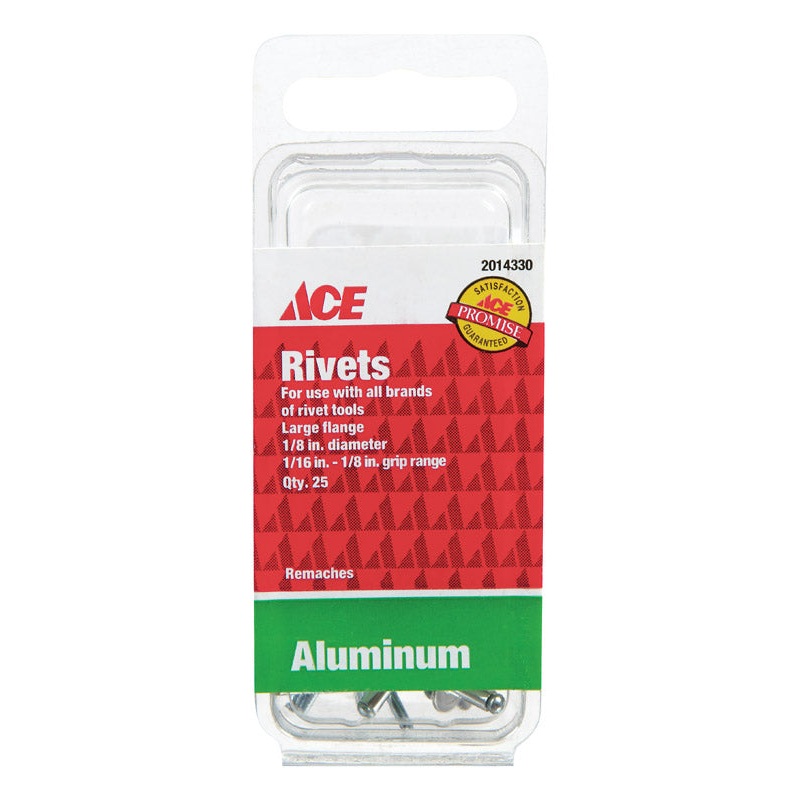 Ace 1/8 in. Dia. x 1/8 in. Aluminum Rivets 25 pk