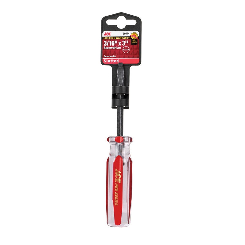 Ace 3/16 in. Slotted Screwdriver 3 in. L