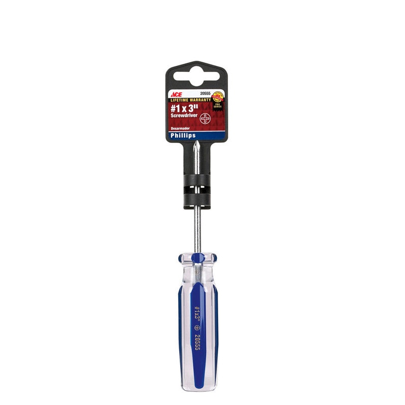 Ace No. 1 Phillips Screwdriver 3 in. L