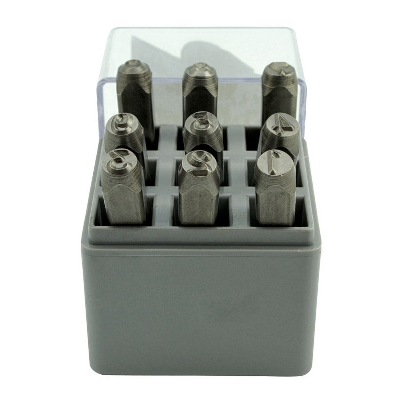 C.H. Hanson 1/4 in. Steel 0-9 Number Stamp Set