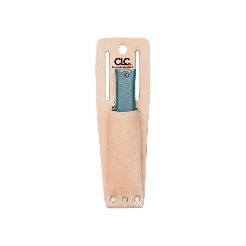CLC 1 Tan Leather Utility Knife Sheath 11 in. H x 3.3 in. L x 1.5 in. W