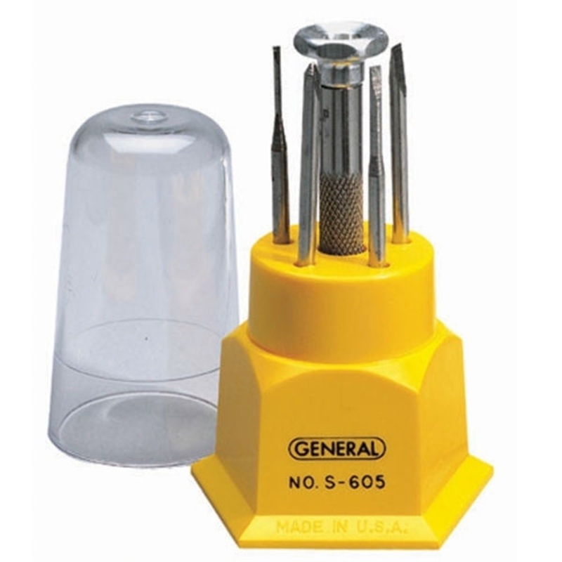 General Tools 5 Piece Assorted Precision Screwdriver Set