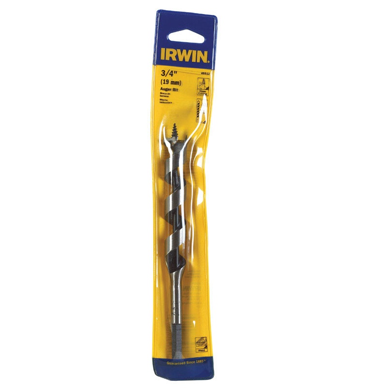 Irwin Carbon Steel Hex 3/4 in. Dia. x 7-1/2 in. L Auger Bit 1 pc.