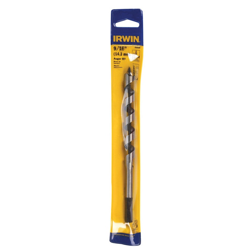 Irwin Carbon Steel Hex 9/16 in. Dia. x 7-1/2 in. L Auger Bit 1 pc.