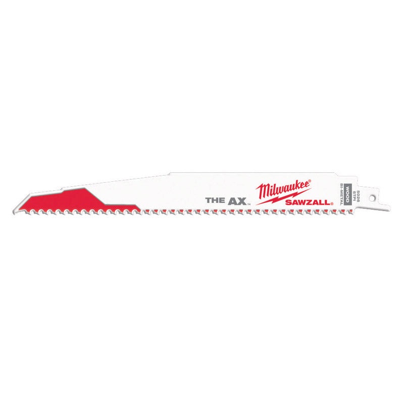 Milwaukee The AX 9 in. L 5 TPI Bi-Metal Sawzall Blade 5 pk