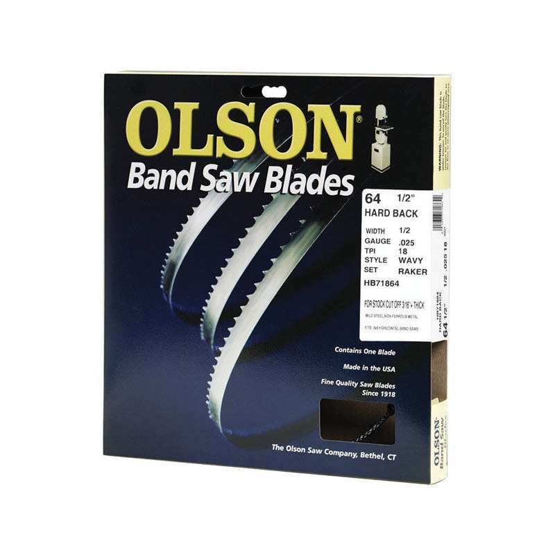 Olson 64.5 in. L x 0.5 in. W Metal Band Saw Blade