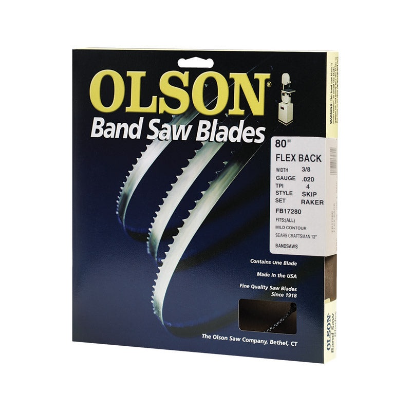 Olson 80 in. L x 0.4 in. W Carbon Steel Band Saw Blade