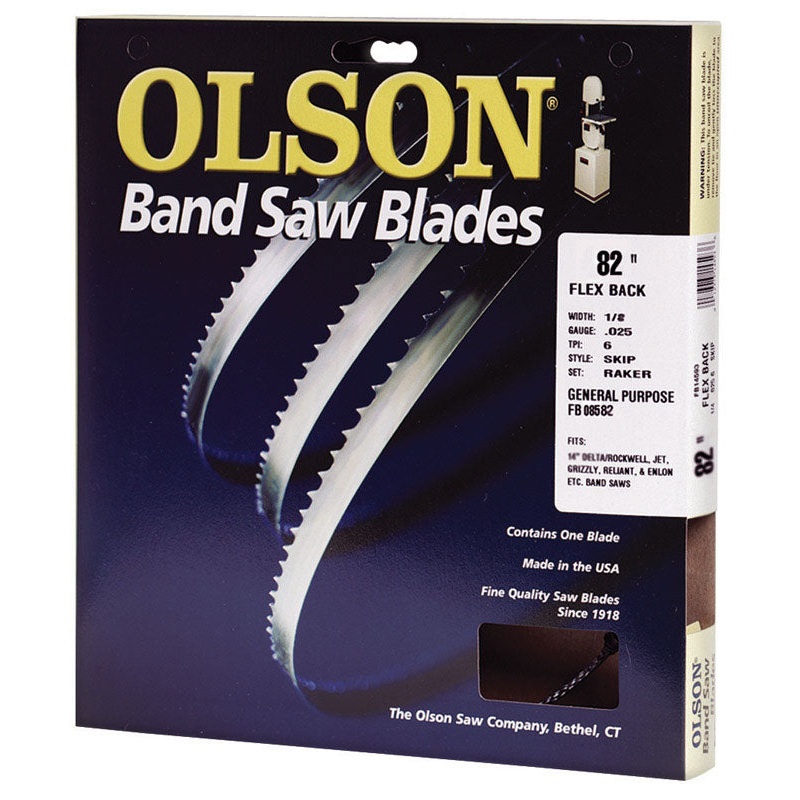 Olson 82 in. L x 0.1 in. W Carbon Steel Band Saw Blade