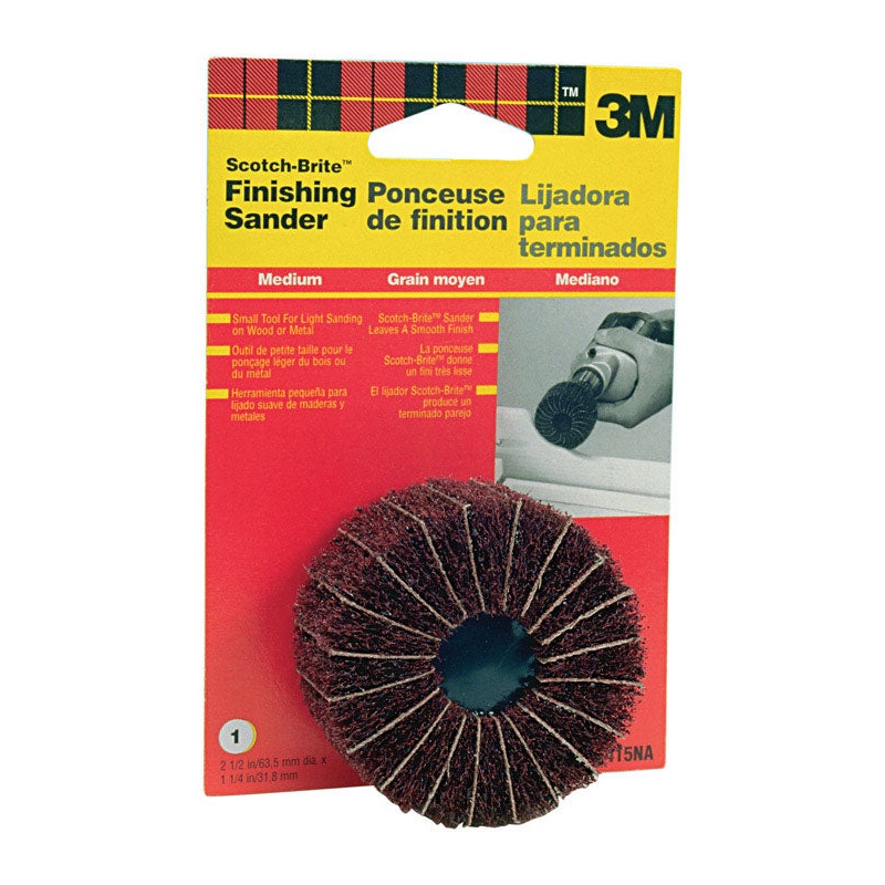 3M Scotch-Brite 2-1/2 in. Dia. Sanding Disc Medium 1 pk