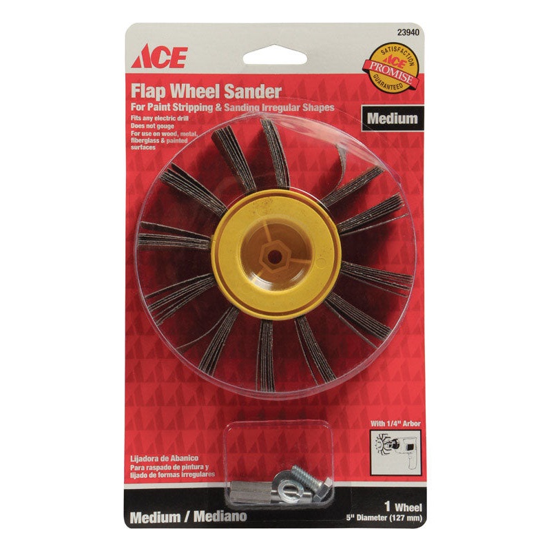 Ace 5 in. Dia. x 1/4 in. Flapwheel Sander 80 Grit