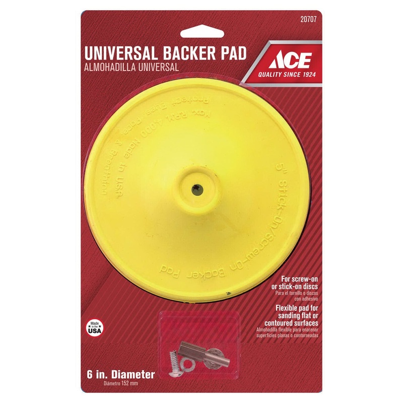 Ace 6 in. Dia. Plastic Backing Pad