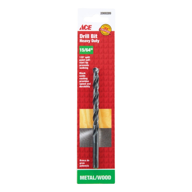 Ace Black Oxide 15/64 in. Dia. Drill Bit 1 pc.