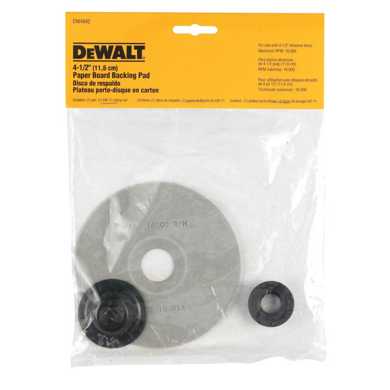 DeWalt Backing Pad 4-1/2 in.