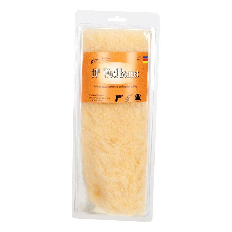 Dico 10 in. Dia. Wool Lambs Wool Bonnet