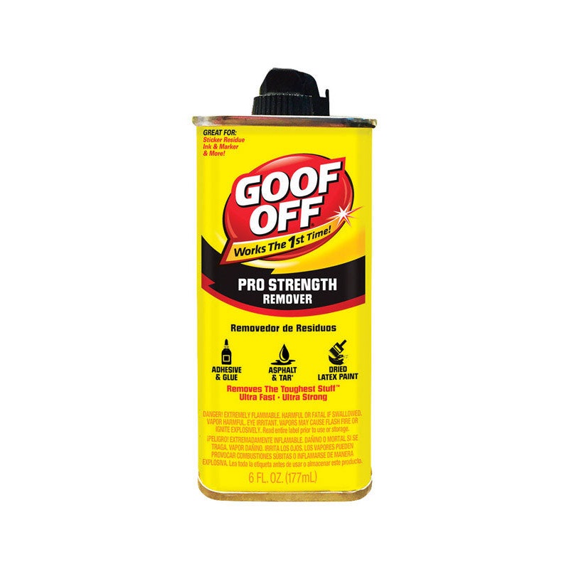 Goof Off Pro Strength Adhesive Remover 6 oz. Liquid