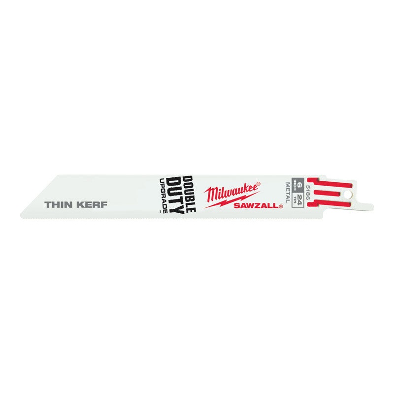 Milwaukee 6 in. L 24 TPI Bi-Metal Sawzall Blade 5 pk