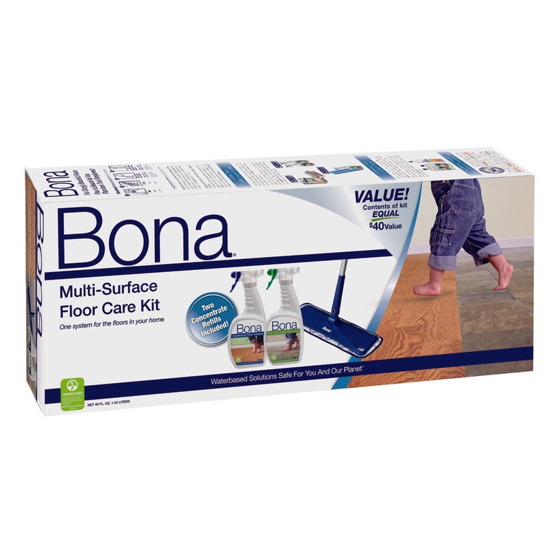 Bona Dry/Wet Floor Care Kit 52 in. L x 15 in. W