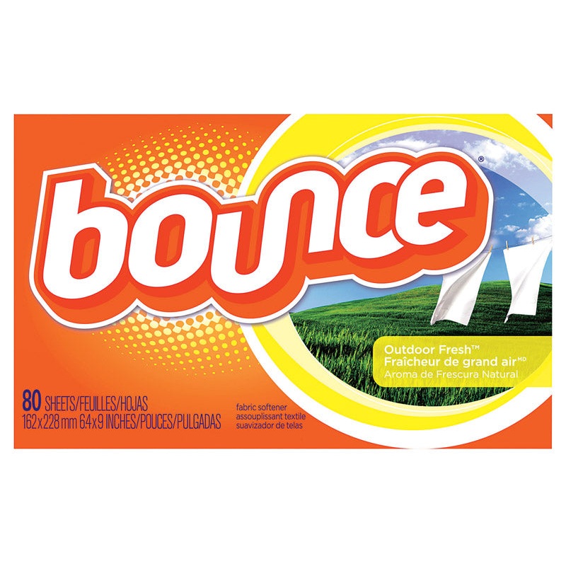 Bounce Outdoor Fresh Scent Fabric Softener Sheets 80 sheet