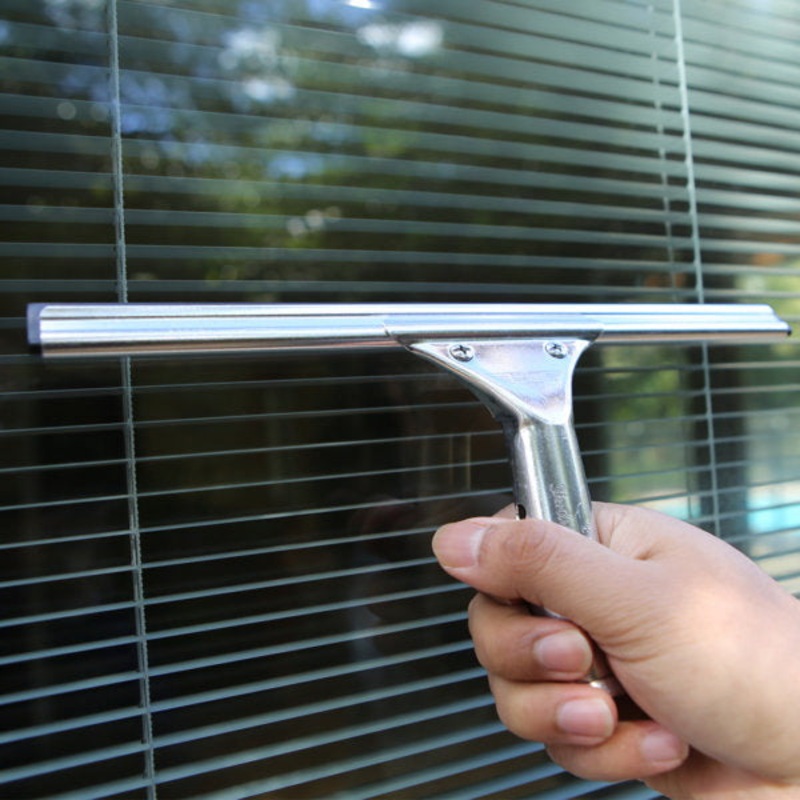 Ettore ProGrip 10 in. W Stainless Steel Squeegee