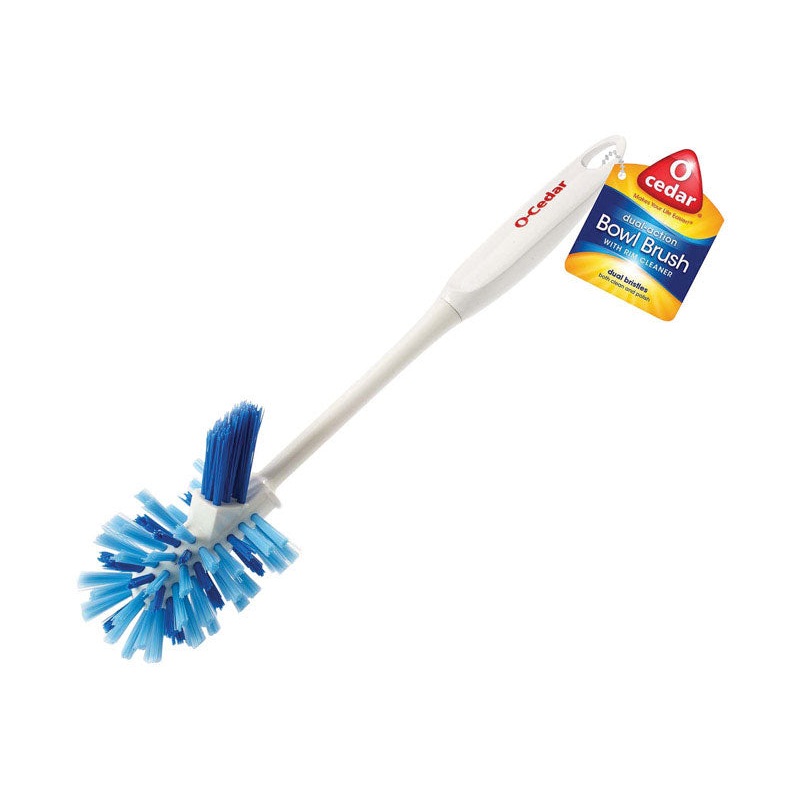 Libman Big Job 3 in. W Hard Bristle 12 in. Plastic/Rubber Handle Brush and Caddy