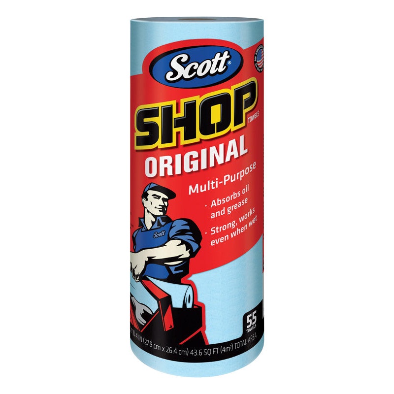 Scott Paper Shop Towels 10.4 in. W x 11 in. L 55 sheets per roll