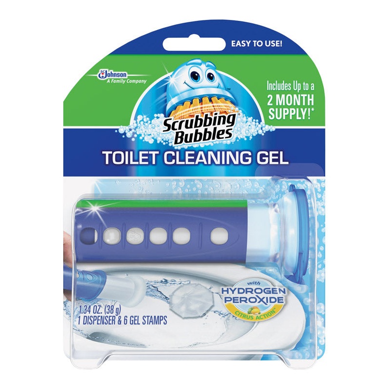 Scrubbing Bubbles Toilet Cleaning Gel with Dispenser 6 pk Fresh Citrus Scent