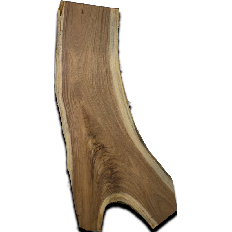 Albizia Live Edge Wood Slab 1.5 In. x 16 In. x 48 In.